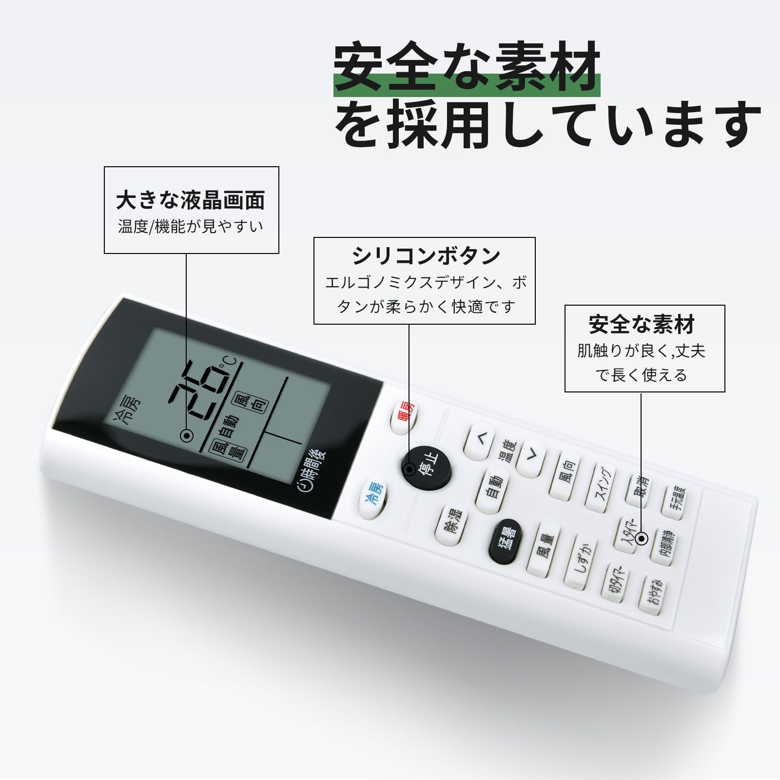 Amazon | エアコンリモコン YAC4FB11 994539 アイリスオーヤマエアコン