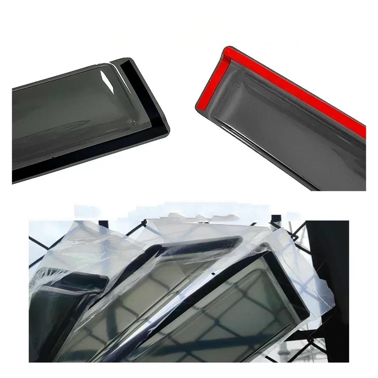Deflectores Viento Ventana Viseras Viseras Ventanas Protectores Contra Lluvia Para Compass Mp 2018-2025 Deflectores Viento Protectores Lluvia Viseras Puertas Viseras Ventilación