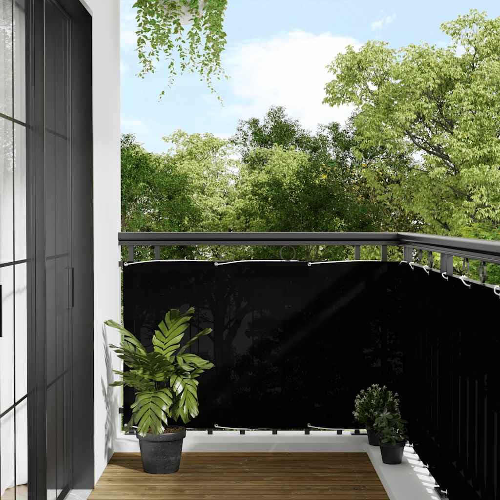 Brise-vue pour balcon contre le vis-à-vis avec corde de 24m