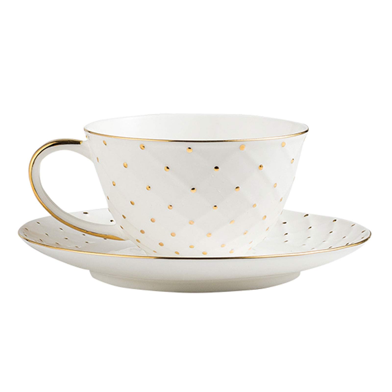 Kubek Filiżanki do espresso z porcelany kostnej - 6,1 uncji Filiżanki i spodki Demitasse Porcelanowe filiżanki do cappuccino Kubki do kawy (białe)