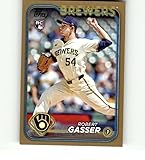 2024 Topps Update Gold #US119 Robert Gasser RC Rookie /2024 Milwaukee Brewers MLB Baseball Trading Card