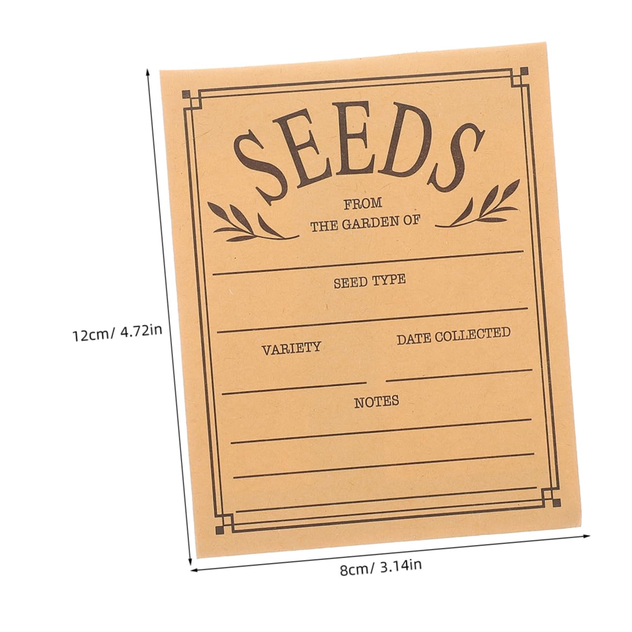 Wiederverwendbare Seed Münzumschläge aus Papier 100 Stück Khaki