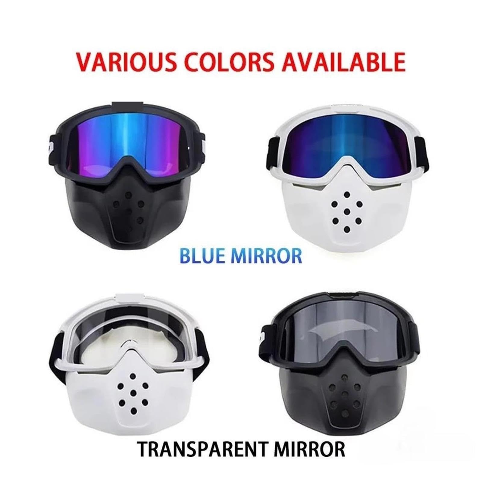 Occhiali da casco Occhiali da moto retrò motocross
