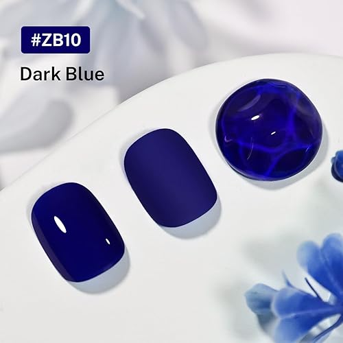 Miniatura 2 de Esmalte de uñas azul oscuro de 16.5ml de gran volumen de secado rápido, brillo de larga duración, uñas de manos y pies, arte de uñas DIY hogar viaje