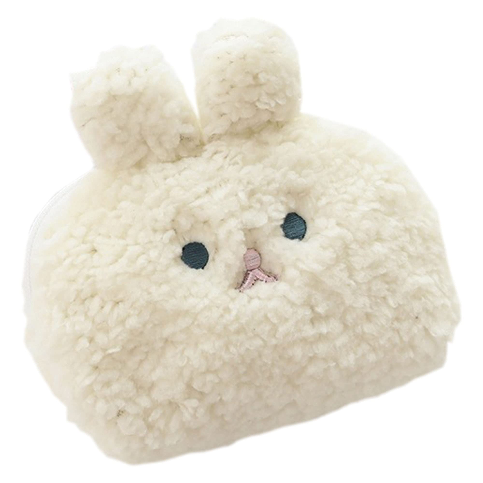 FIDA&MOON Fida&Moon Girls Cute Rabbit Coin Purse Fluffy Mini Cosmetic Wallet with Zipper