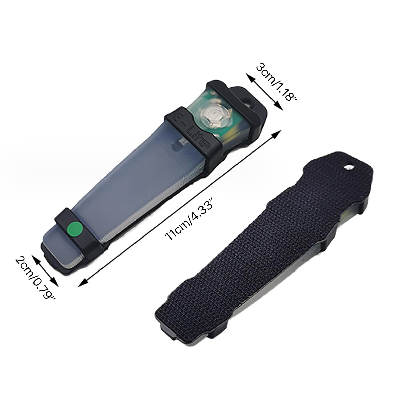 Tacticals - Luz intermitente para casco al aire libre, caza, supervivencia, luz de marcador de identificación personal