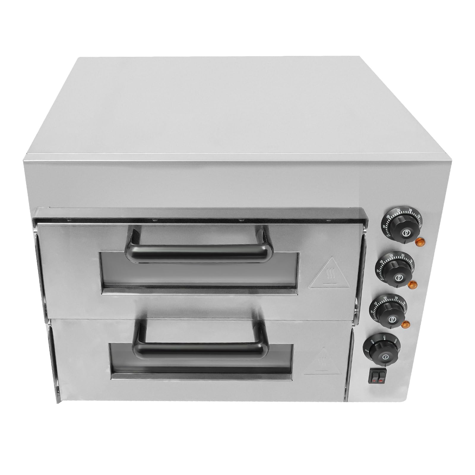 220 V, 3000 W, forno per pizza per interni, forno elettrico per il piano di lavoro, numero di piani 2, ampiamente utilizzato in cucine domestiche, ristoranti, pizzerie, acciaio inox 201