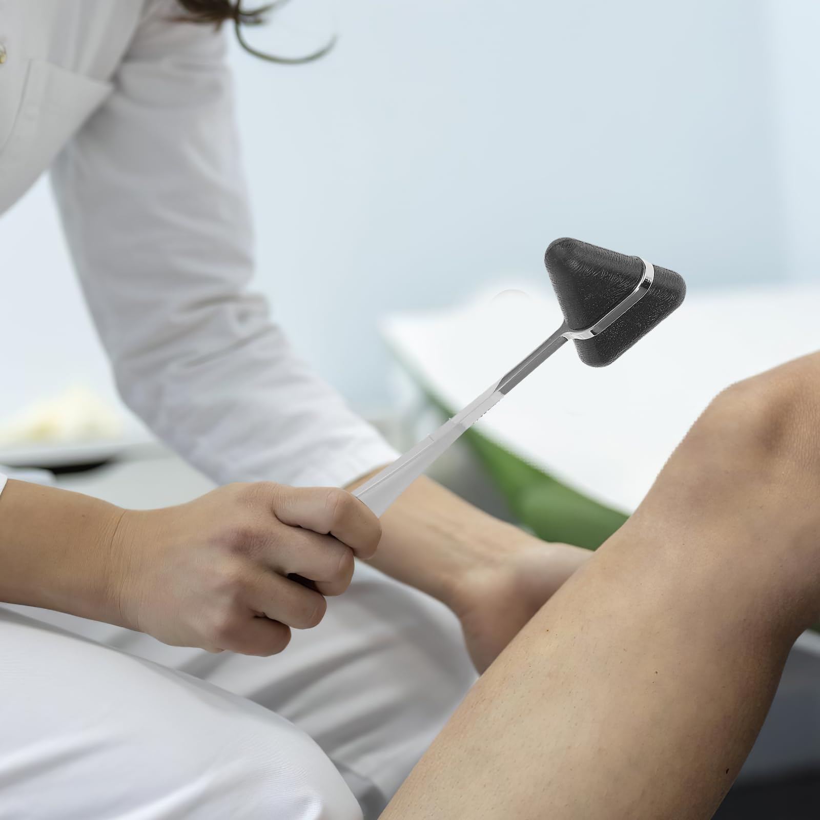 NUOBESTY Set 5 Pezzi Martelli Neurologici per Esame Clinico, Strumenti a Percussione Medici Portatili Impugnatura Ergonomica, Kit Diagnostico per Infermieri e Personale Ospedaliero Nero