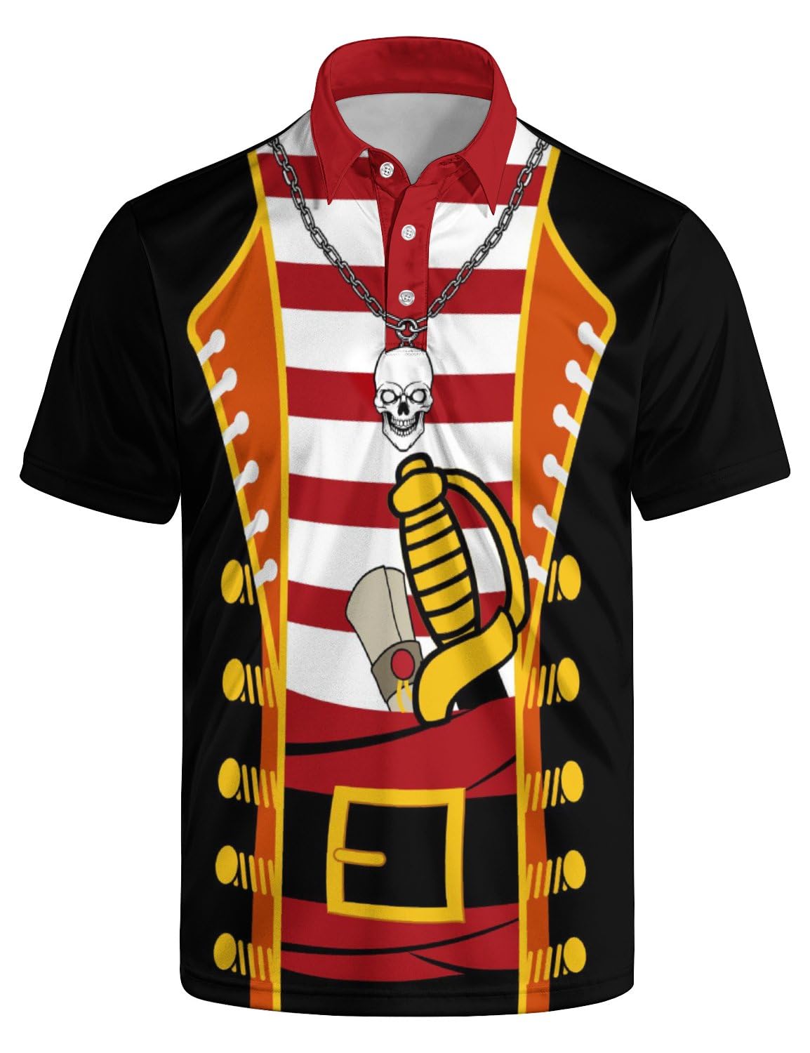 Camisetas de golf para hombre, estampadas, de secado rápido, manga corta, de rendimiento, con cuello que absorbe la humedad