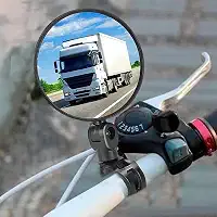 2 peças de espelho retrovisor de bicicleta, espelho de segurança convexo rotativo de 360 graus, espelhos de segurança para guidão ajustáveis, universal para a maioria das bicicletas de estrada de