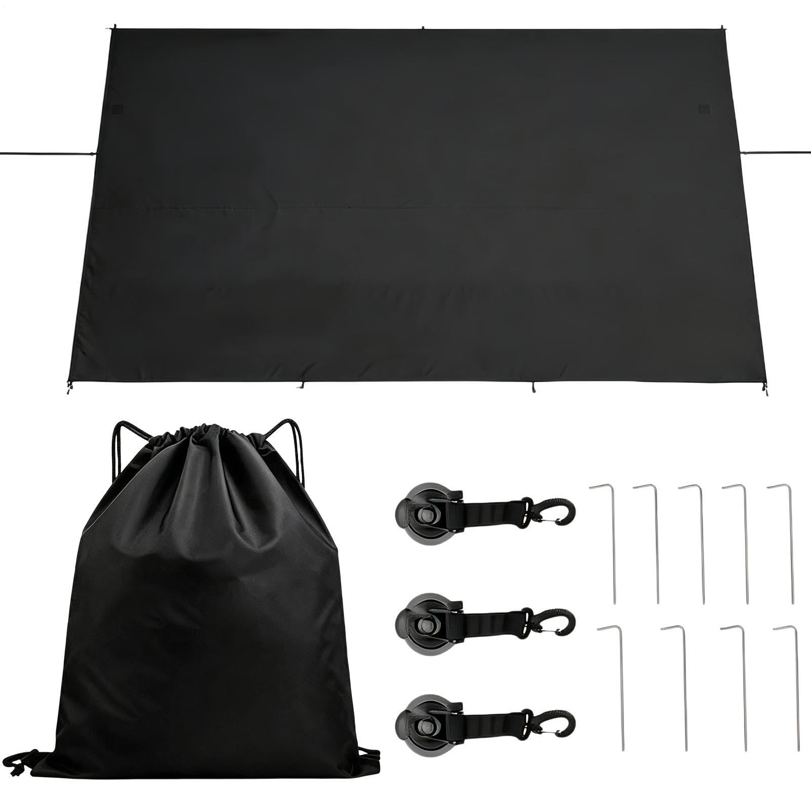 Tenda per SUV da Coda Tenda per Privacy Portellone Auto | Tenda Rifugio Auto per Coda per Picnic Spiaggia Escursionismo Campeggio Viaggio Camper Van Hatchback Veicoli