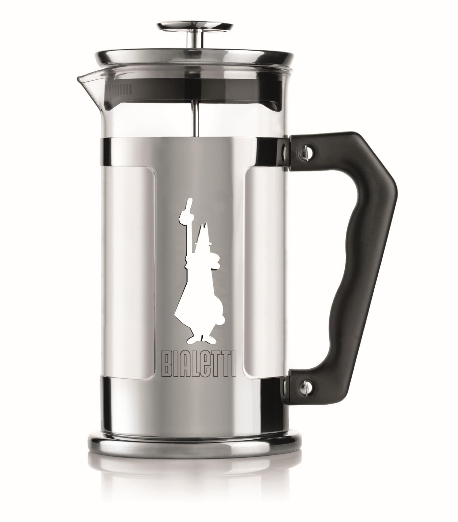 Bialetti 6860 Preziosa Stainless Steel 3-Cup French Press Coffee Maker 3 Cup Silver 20003160