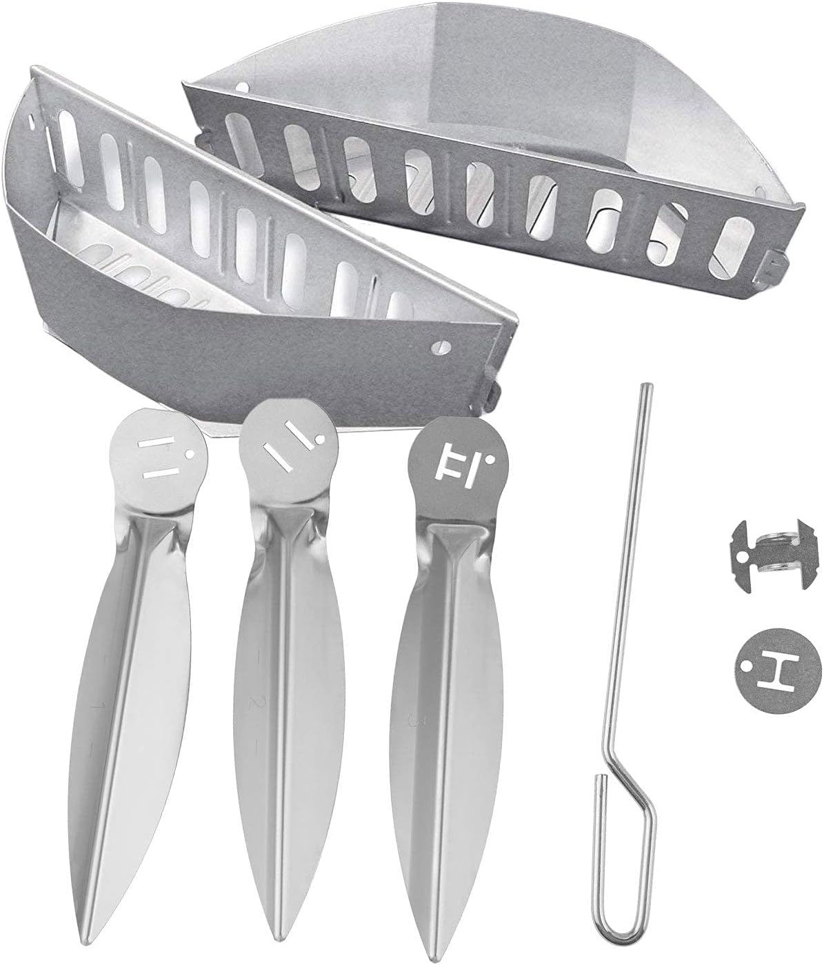 WELL GRILL One-Touch - Kit di pulizia con cestelli a carbone, per barbecue a carbone, 47 cm o 57 cm, parti di ricambio per Weber 7444 e 7403 WELL GRILL One-Touch - Kit di pulizia con cestelli a carbone, per barbecue a carbone, 47 cm o 57 cm, parti di ricambio per Weber 7444 e 7403