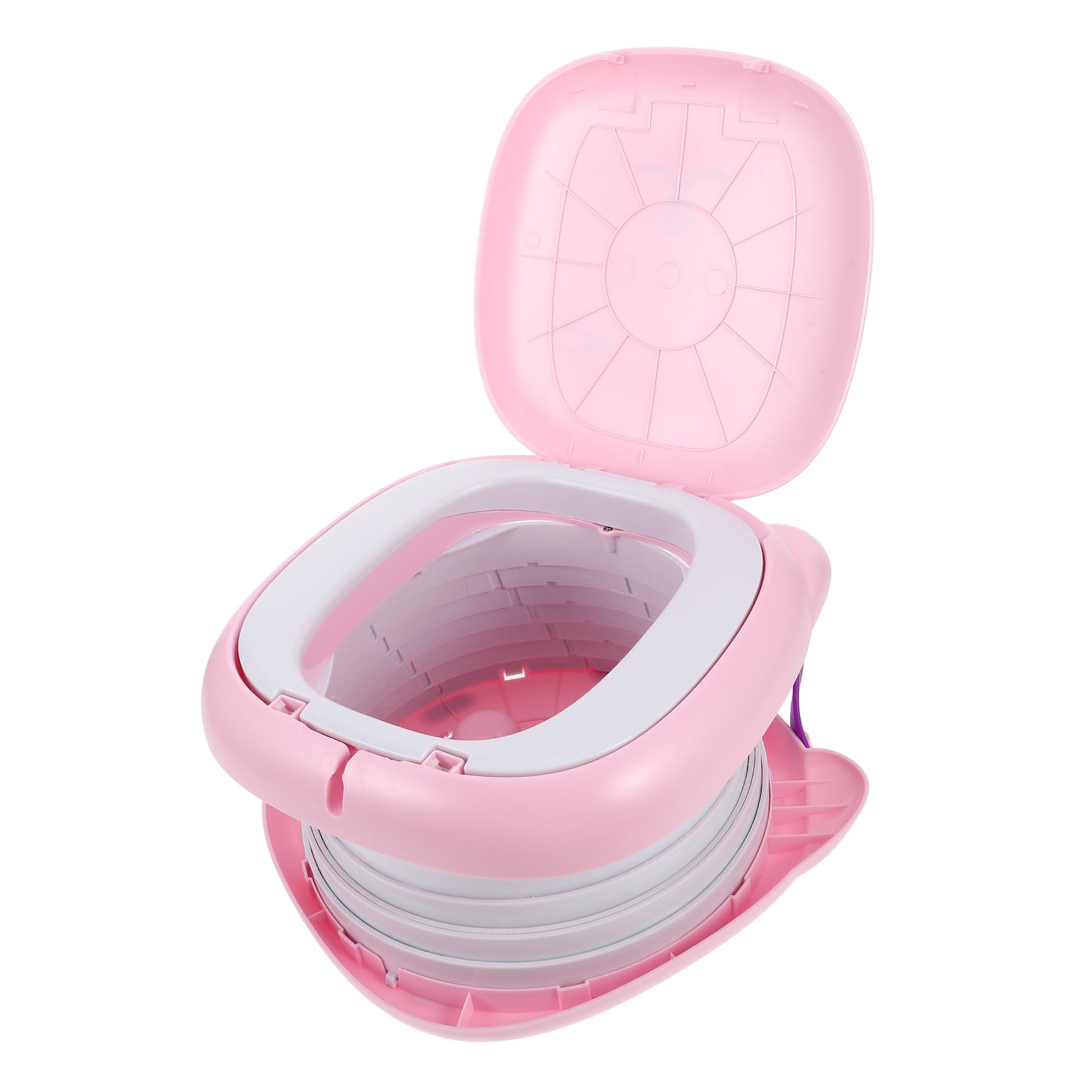 LIFKOME Faltbarer Toilettensitz für Kleinkinder Tragbarer Töpfchen Trainer für Jungen und Mädchen für Unterwegs und Beim Camping Auslaufsicheres Design
