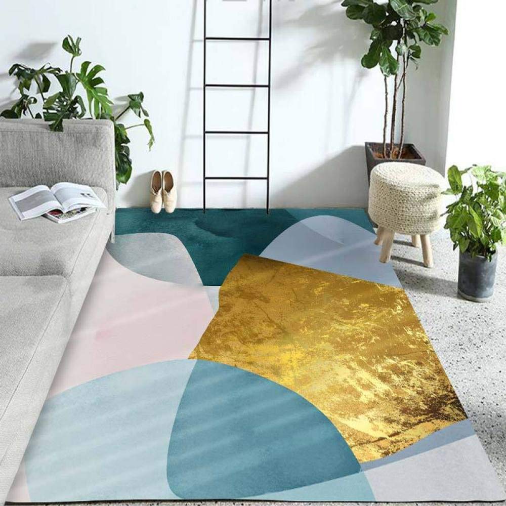 Tapis de style abstrait simple haute résistance salon 80x160
