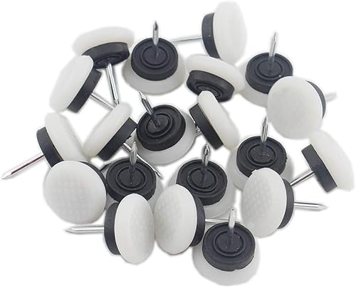 Miniatura 9 de 50 almohadillas redondas de nailon resistente para muebles, protectores de suelo de madera dura para silla, mesa, escritorio, escritorio, armario,