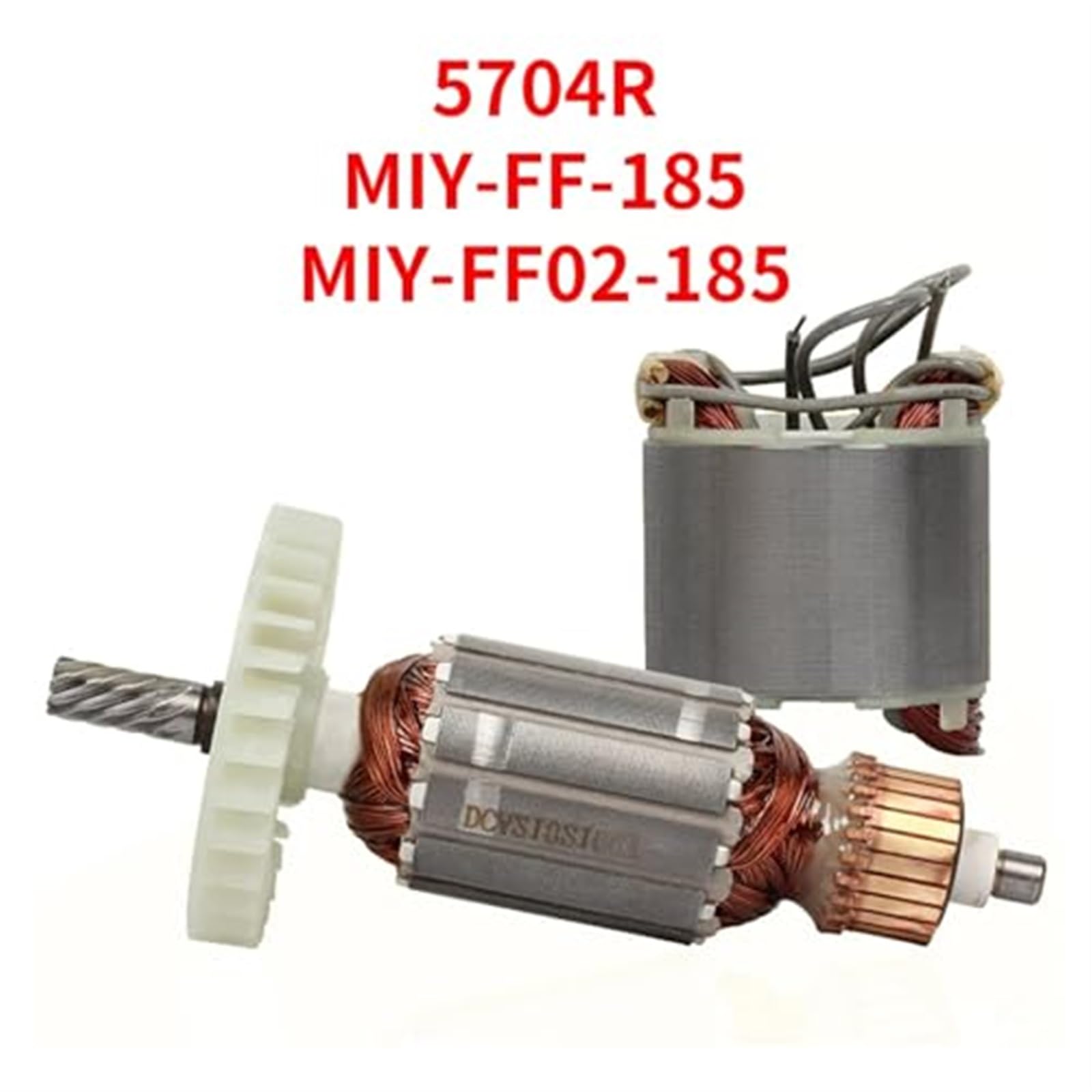 Armatura wirnika, dla makita, 5704R 9 zębów elektryczna piła tarczowa armatura wirnika silnika kotwica cewka stojana części zamienne Kotwica wirnika twornika(BLACK Stator)
