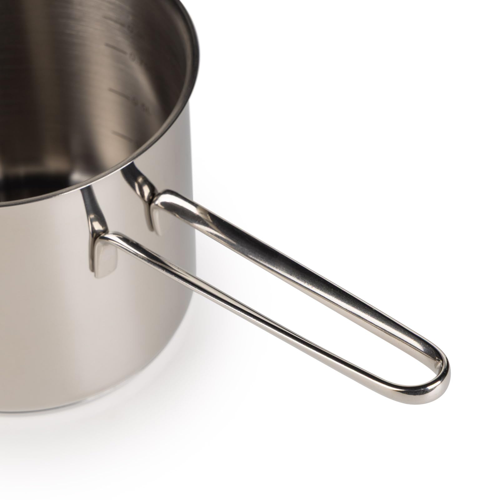ROSMARINO Teiera per moka a induzione, in acciaio inox, 1225 ml, modello 2025, moderna caffettiera turca Cezve con fondo in acciaio a 3 strati (1225 ml)
