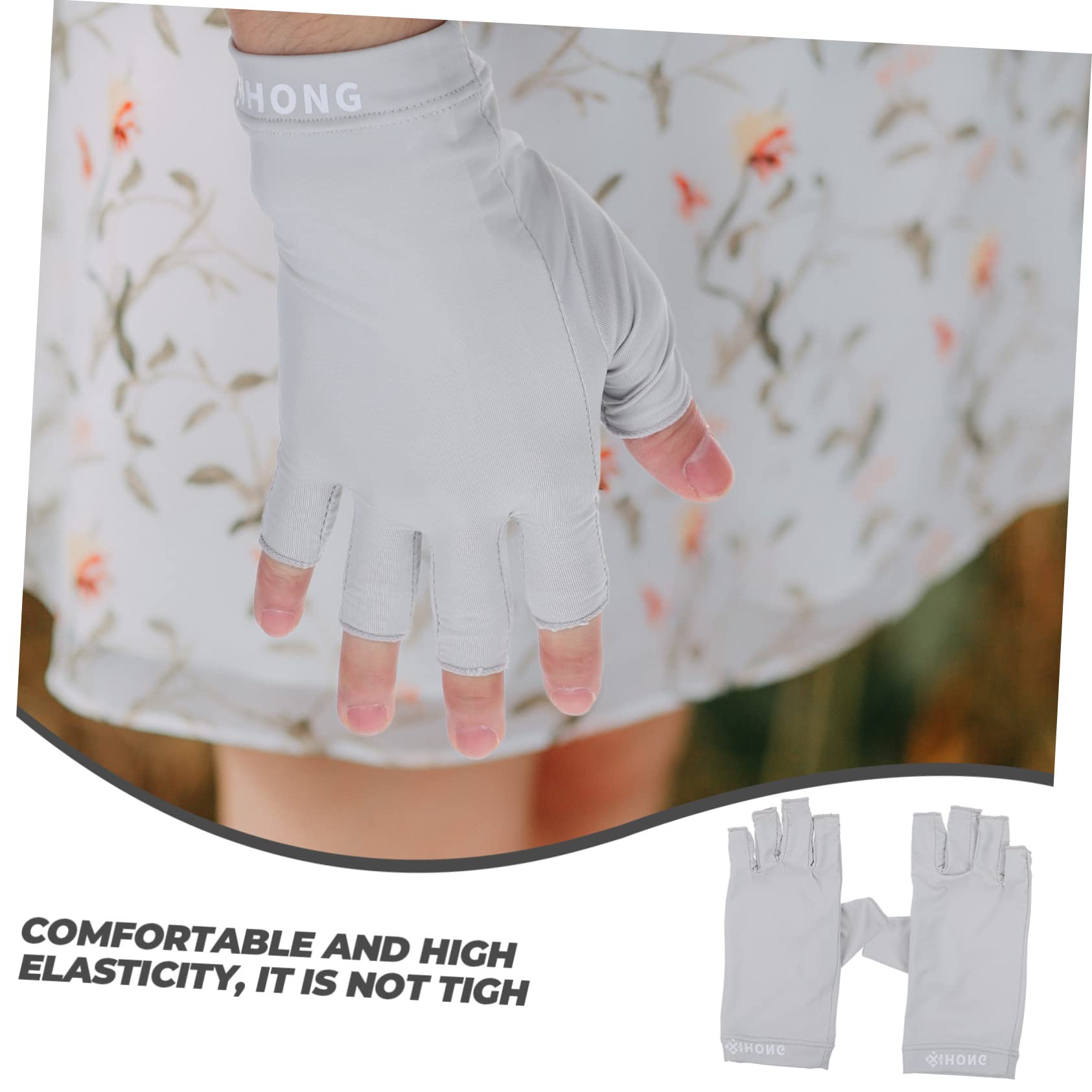 Healeved 4paare Uv-schutz Manikürehandschuhe Für Nägel Fingerlose Atmungsaktive Gel-nagelhandschuhe Aus Hochwertigem Material Für Maximalen Komfort Und Schutz Vor Uv-strahlen Für