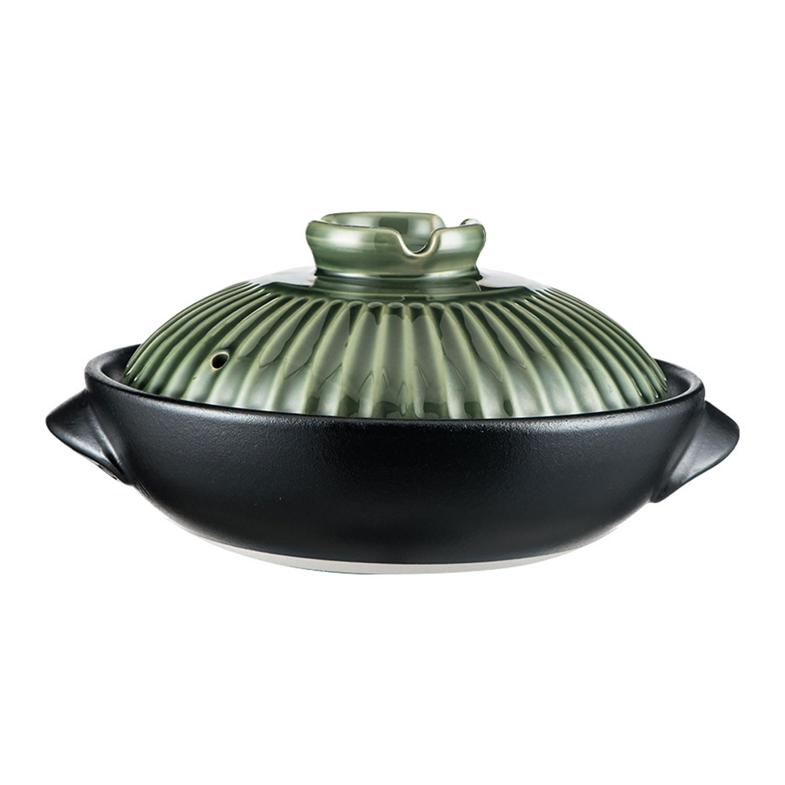Ustensiles de cuisine ragoût pot en terre cuite vert 24cm