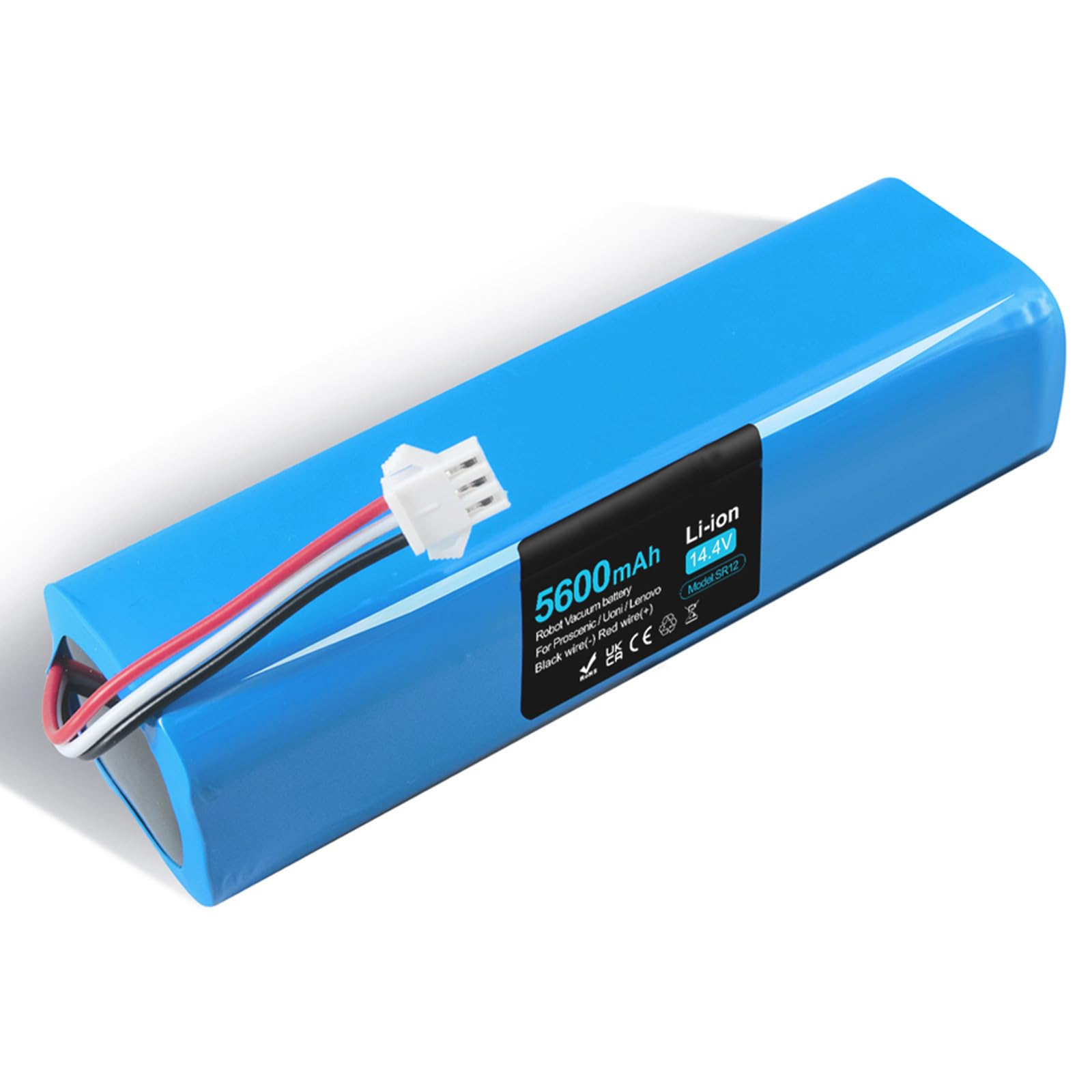 Replacement Battery for Proscenic M7 Pro M8 Pro M7 Max,Uoni V980 Max V980 Plus Roidmi Eve Plus, Lydsto R1, VIOMI S9,ROIDMI EVE Plus,Onson J30 Pro Robot Vacuum Cleaner 14.4V Li-ion 5600mAh