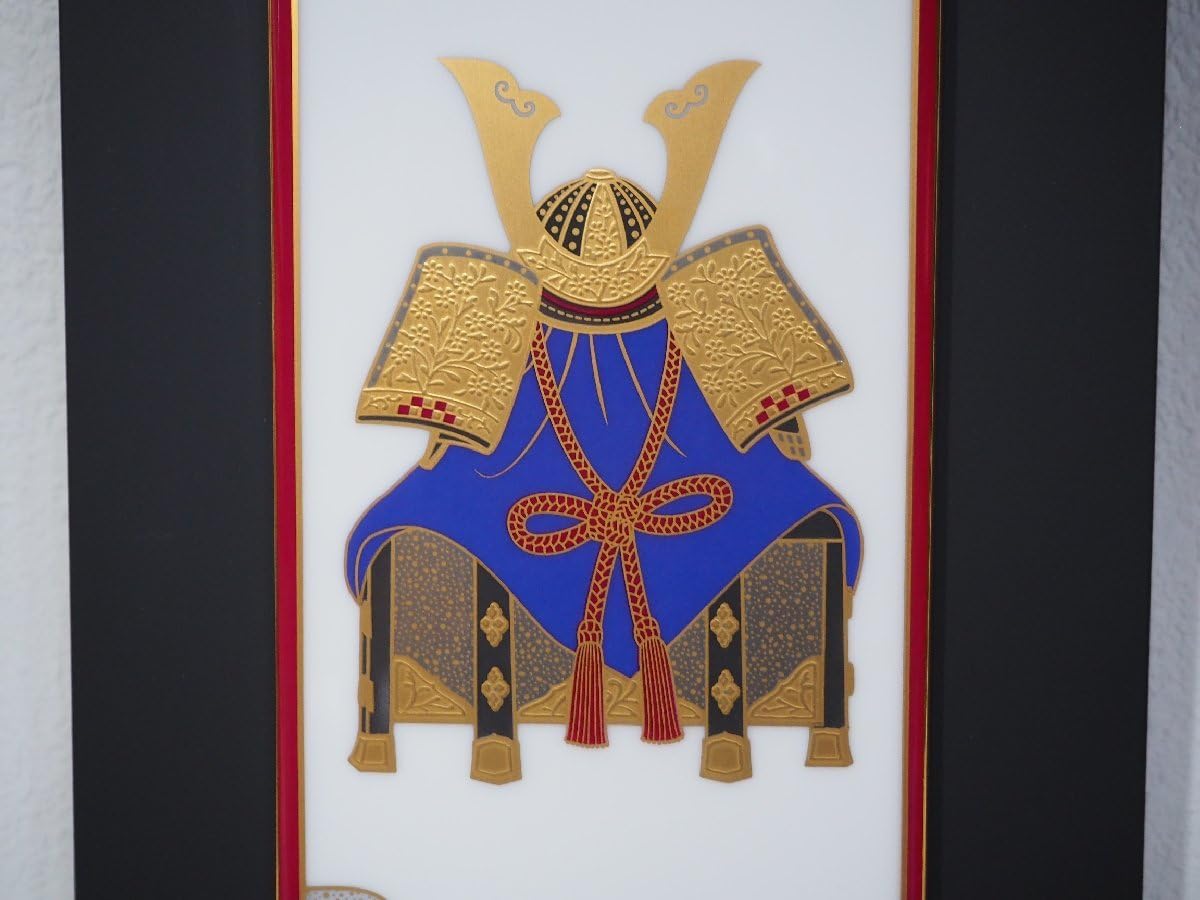 兜の額 銀製 壁掛け額（木製八角フレーム） 兜 5号（縦32cm 横30cm 厚さ2cm） 選べる彫刻名入れor毛筆名入れサービス 武比古 額 五月人形 銀製  兜 兜飾り 純銀 コンパクト 端午の節句 .銀製品. | 結納屋 長生堂