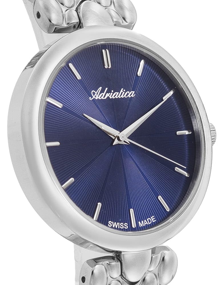 Adriatica Zegarek Unisex A3770.5115Q z Bransoletą Stalową, Mechanizm Kwarcowy, Wodoszczelny 30M