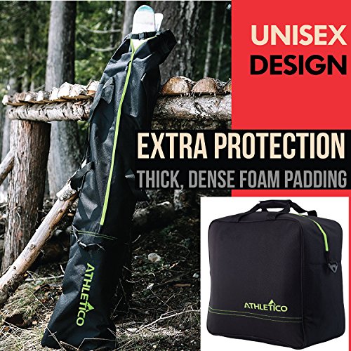 image for Athletico Padded Two-Piece Ski and Boot Bag Combo | Store & Transport 