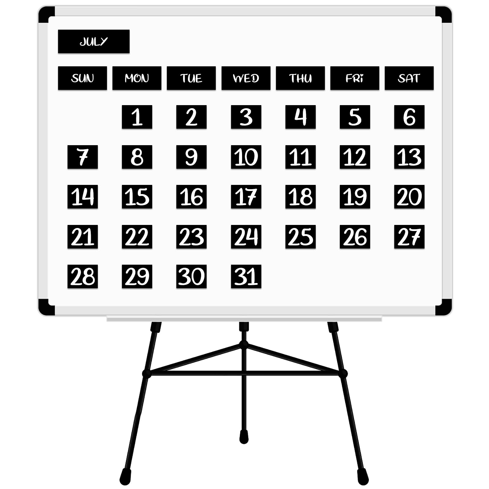 Haiabei 50 Pcs LARGE SIZE Magnetic Days of The Week and Months, Magnetic Calendar for Fridge and Whiteboard - Image 4