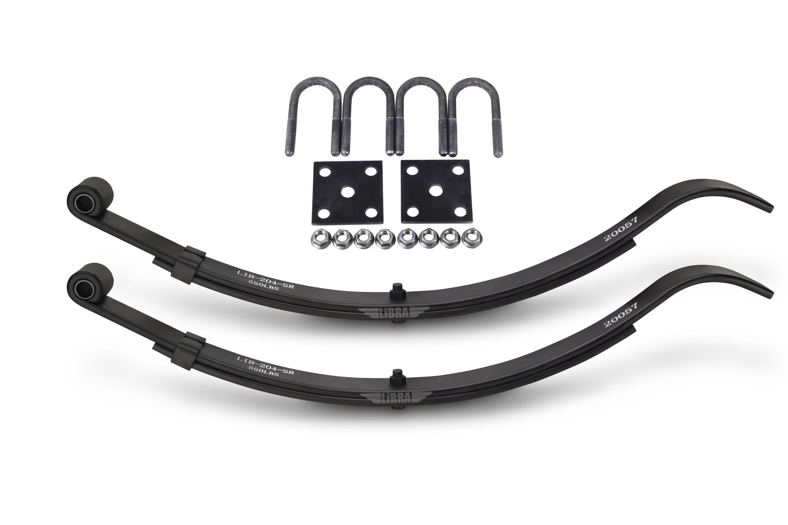 UNA-264 | Trailer Leaf Spring | Slipper - Open Eye | 4 Leaves - Foto 10