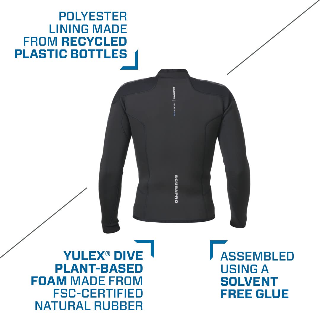 TOP A MANICA LUNGA EVERFLEX YULEX® DIVE, UOMO, 3MM