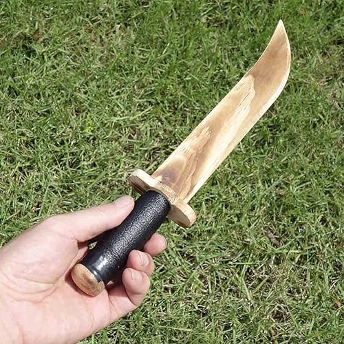 Miniatura 3 de Cuchillo de madera para Halloween, 2 piezas, no afilado, no dañará el cuchillo falso adecuado para juegos al aire libre