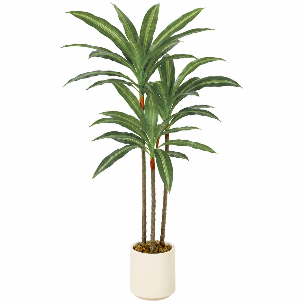 Homcom Green 90Cm Artificial Dracaena Tree Bendable Trunks,