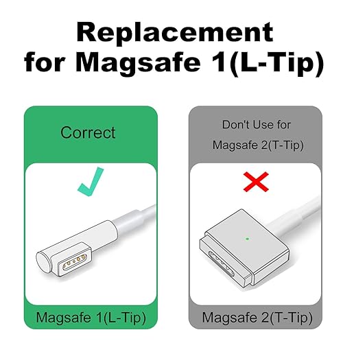 Miniatura 8 de Adaptador magnético USB C de punta en L compatible con 1 MacBook Pro Air magnético, adaptador de carga rápida tipo C PD Power Reemplazo para fuente