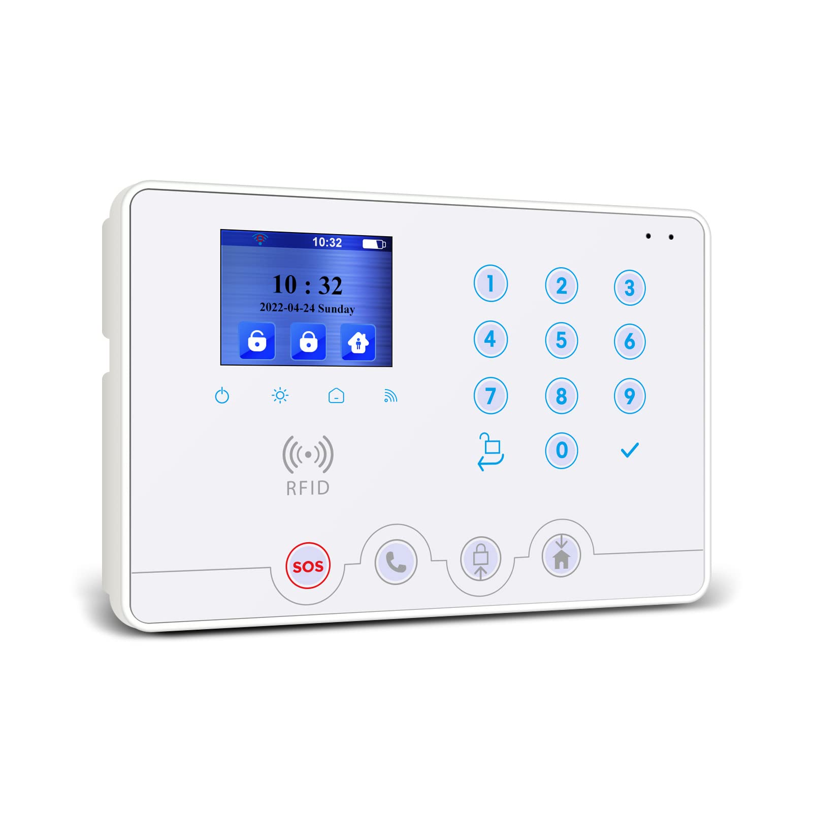 Wolf Guard W4Q Alarmas para Casa Sin Cuotas, Sistema Seguridad con Sirena 110dB, Sensor Puerta/Ventana, Sensor Movimiento PIR, App Control, Fácil Instalación [Clase A++]