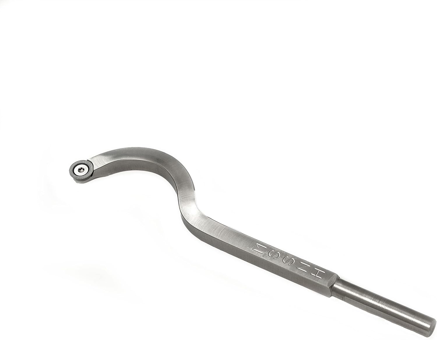 Simple Woodturning Tools Carbide Tipped Mid-size Swan Neck Hollower Tool for Wood Lathe Hollowing, USA Made (No Handle)