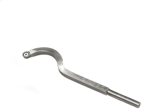 Simple Woodturning Tools Carbide Tipped Mid-size Swan Neck Hollower Tool for Wood Lathe Hollowing, USA Made No Handle