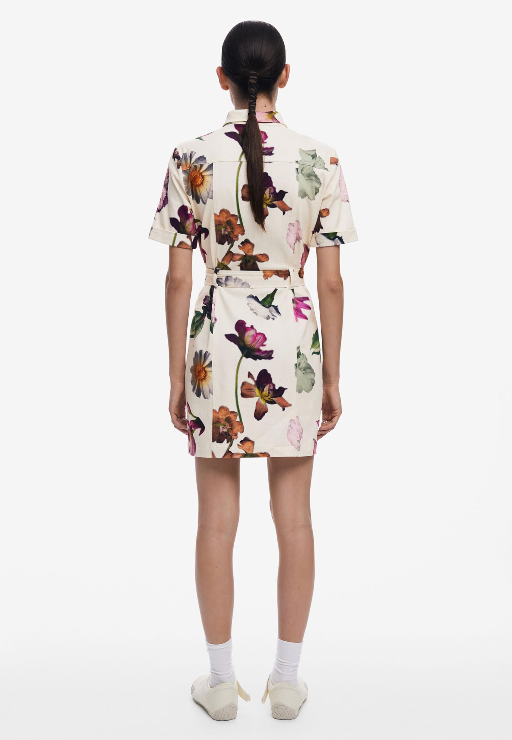 Desigual Vest_monicawhite Casual Dress Mujer (Pack de 1)
