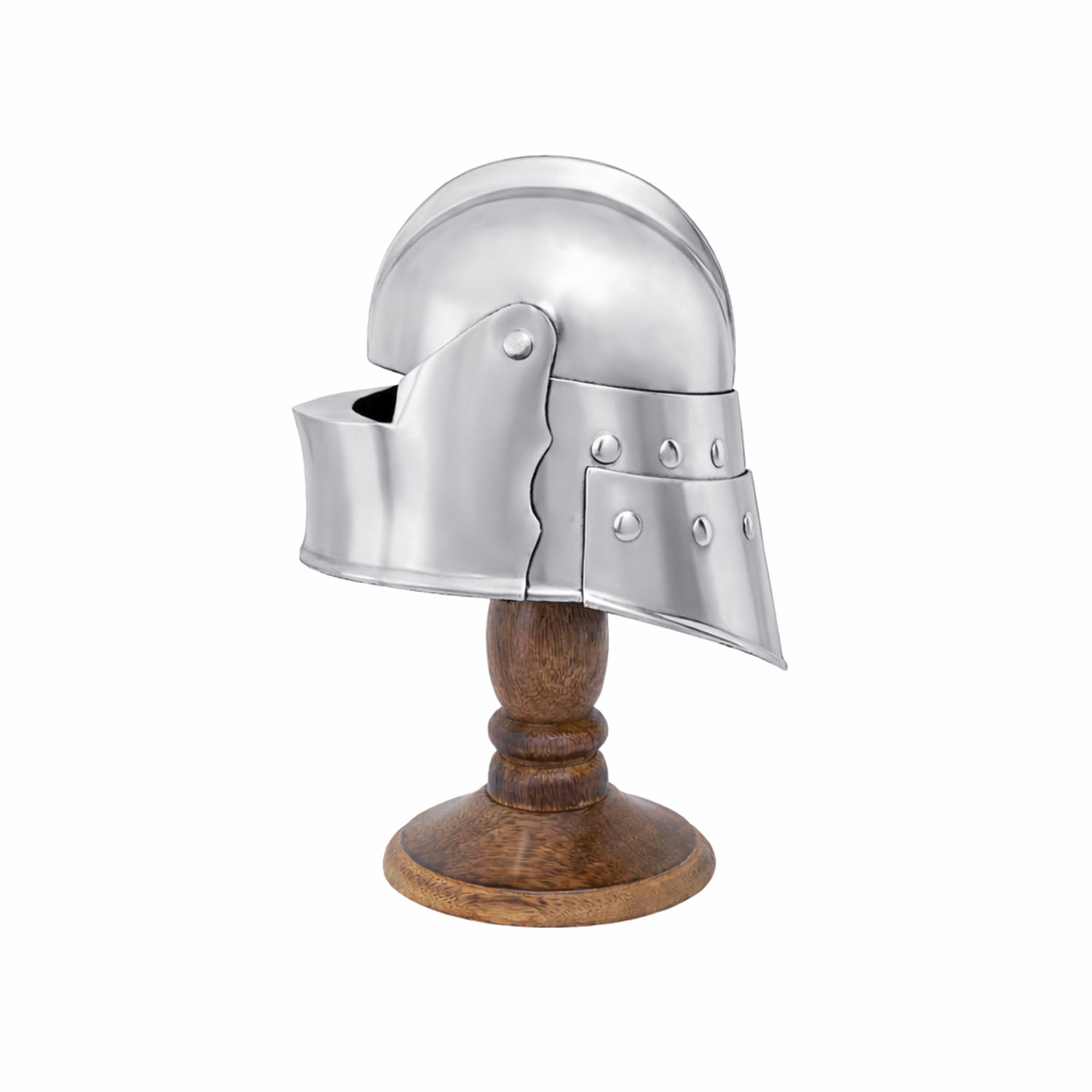 Lord of Battles Mini Handheld Medieval Armor Helmet – Collectible Knight Helm Replica for Desk Décor, Gifts & Cosplay Props