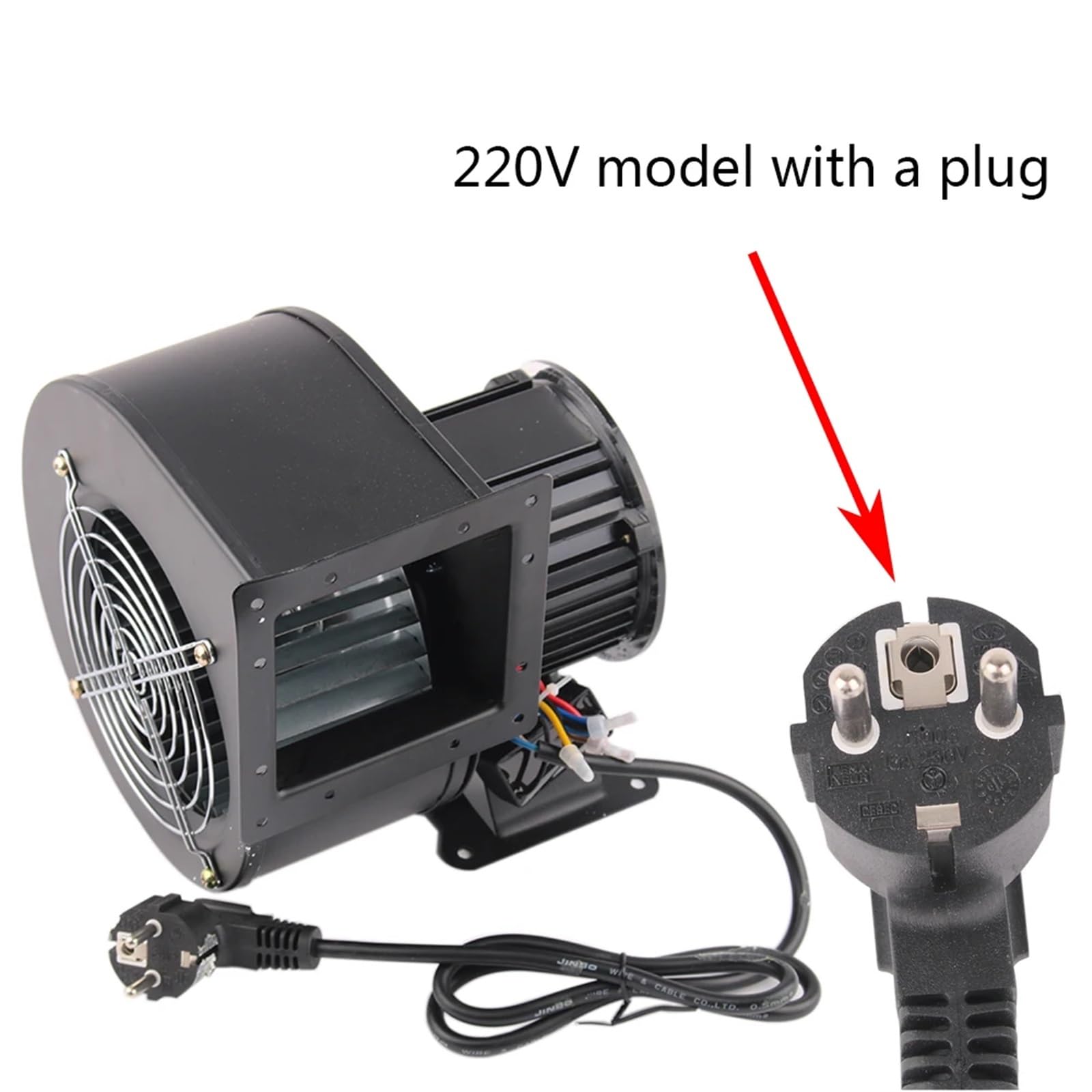 Ventilatore centrifugo di piccola frequenza di potenza 150FLJ7 220V 380V 320W 330W Ventilatore d'aria di raffreddamento industriale (con dissipatore di calore 110V)