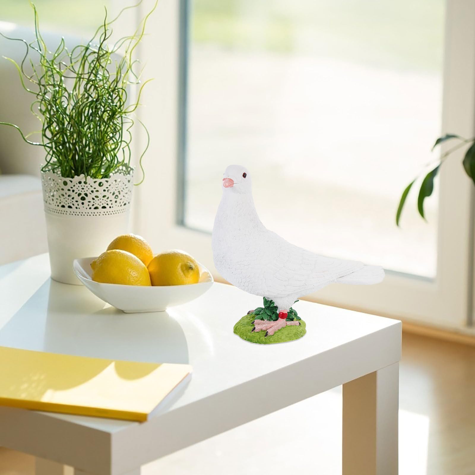 Housoutil Gartentaube aus Kunstharz als Gartenornament für Deko Draußen