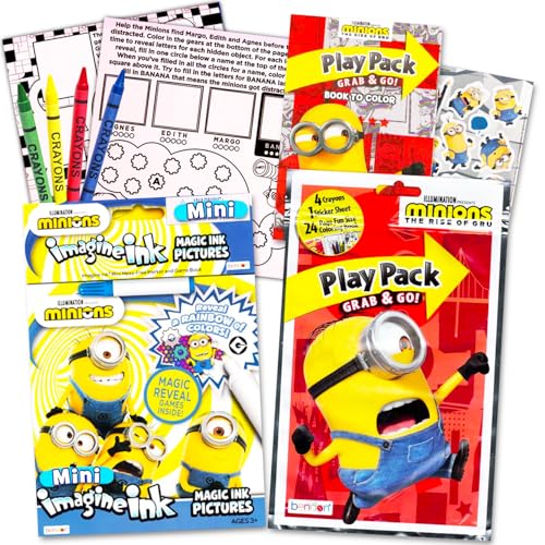 Image of Despicable Me Minions Magic Ink Coloring Book and Play Set (Imagine Ink Book, Mess Free Marker and Play Pack)