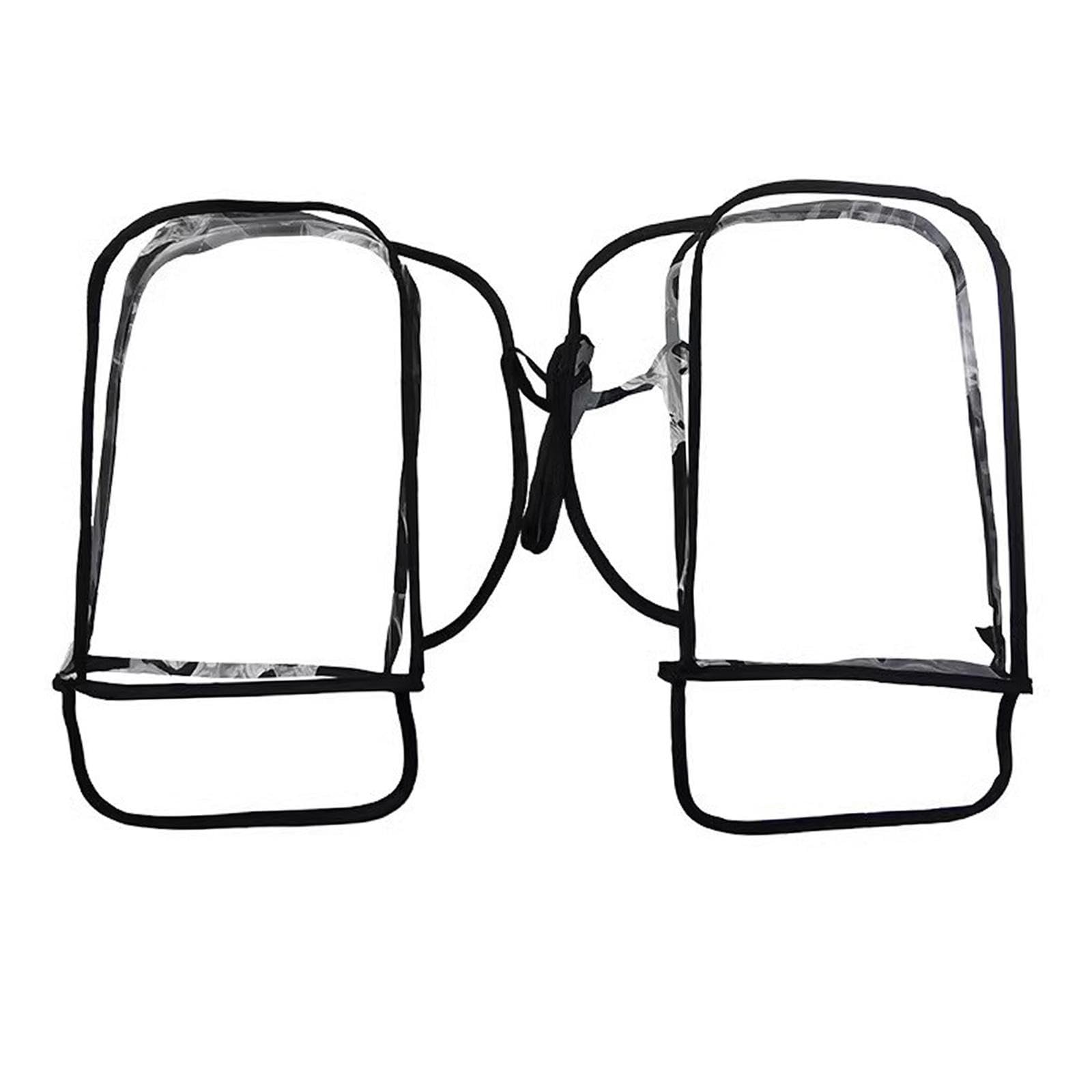 rockible Motorcycle Scooter Bike Handlebar Covers Gloves Clear PVC Material Accessories Comfortable 14x8.6inch Foldable Dustproof