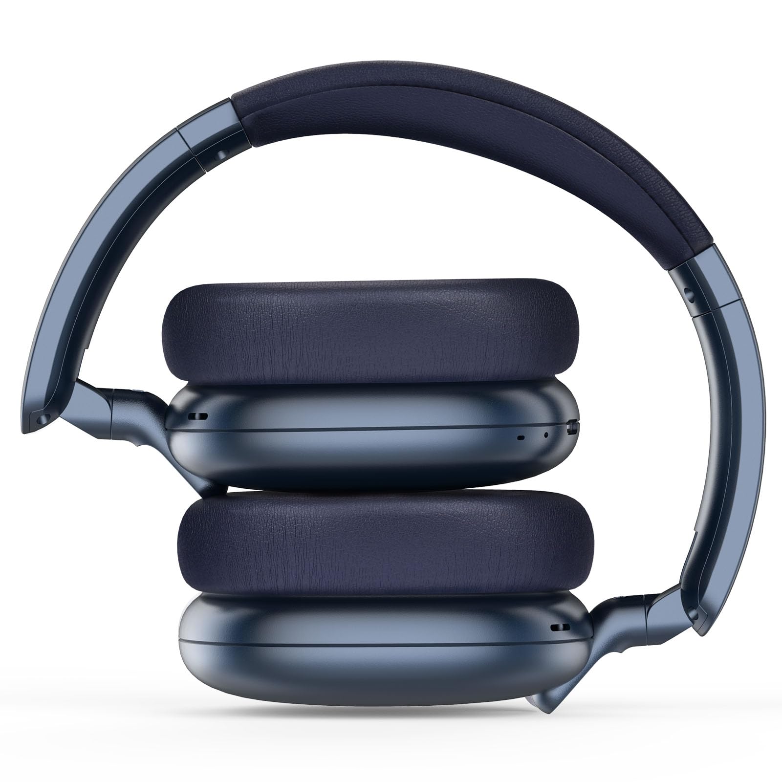 RORSOU C6 Cuffie con Cancellazione Attiva del Rumore, Cuffie Wireless Over Ear Bluetooth, Cuffie Leggere Piegevoli con Cupole Profonde per Bassi Comfort e Microfono Blu