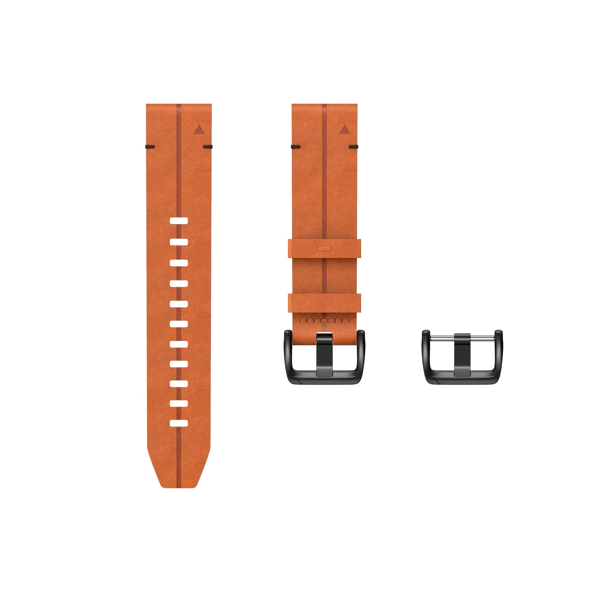 HMFANG Bracelet de rechange en cuir véritable compatible avec Fenix 6 5 6pro 5 Plus 22 mm