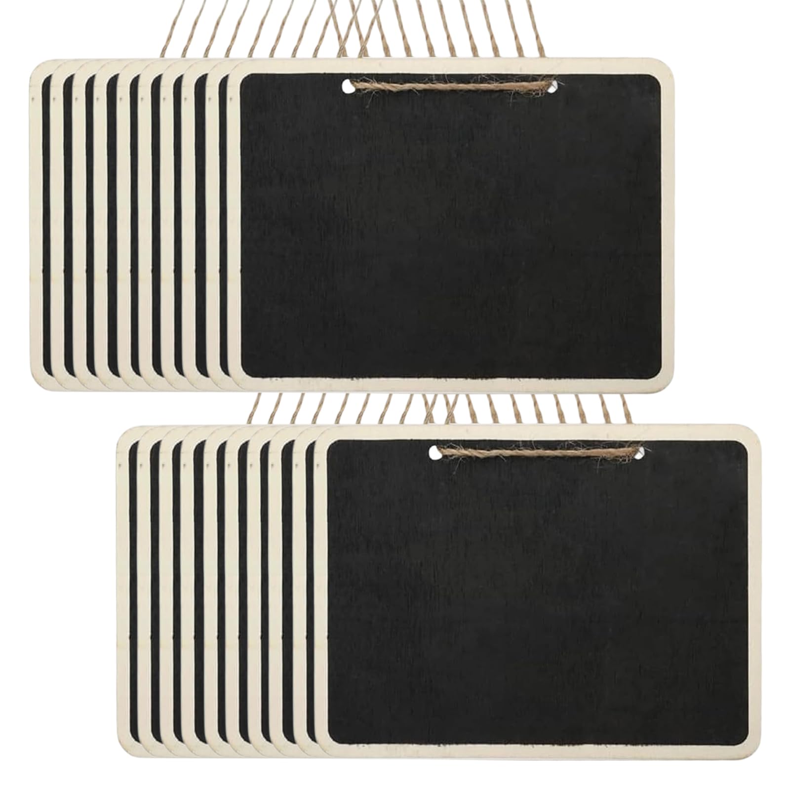 Home Notebook Tableau noir en bois 20 feuilles avec corde