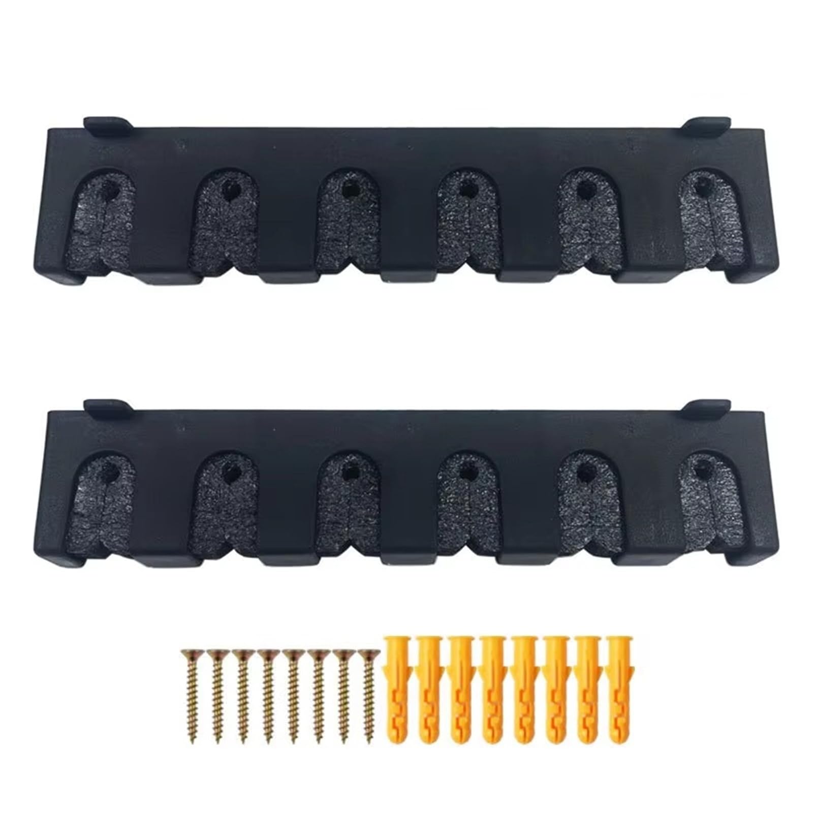 LADFRTYU Boat Fishing Rod Holder Fishing Rod Display Rack 6-Rod Capacity Vertical/Horizontal Pole Holder Wall Mount Collection For Garage(EPE-Horizontal)