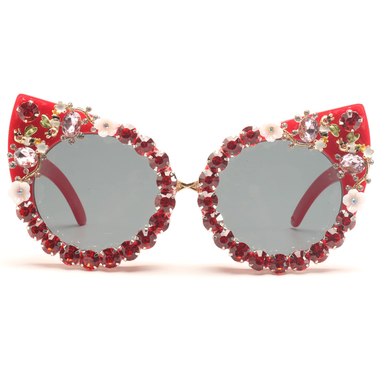 Oversized Diamond Sunglasses Women Rhinestone Cat Eye Sunglasses Vintage Female Sparkling Party sunglasses Eyewear