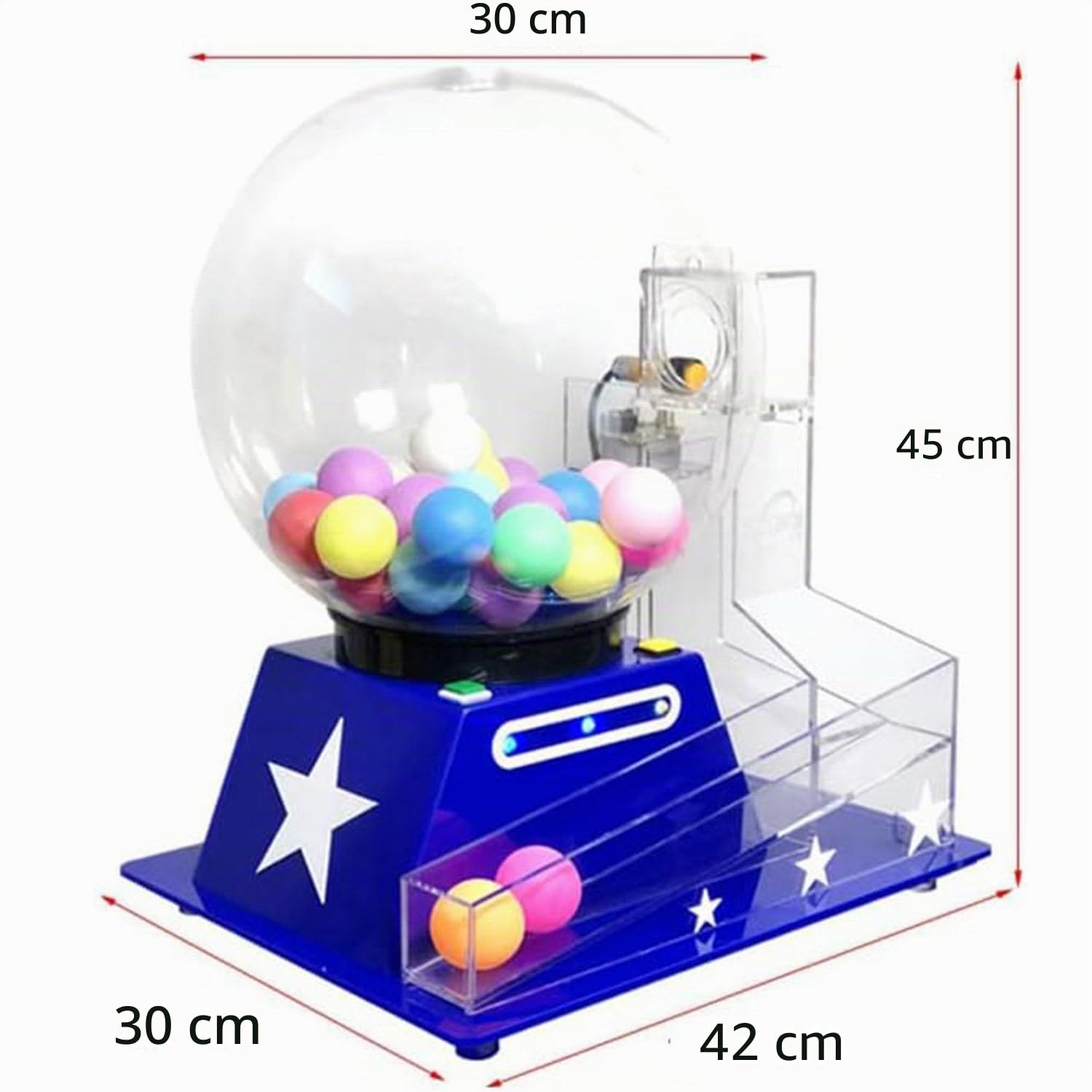Juego de bingo de lujo, máquina de lotería eléctrica, incluye jaula de bingo, bolas de llamada, fichas coloridas, perfecto para grupos grandes y fiestas