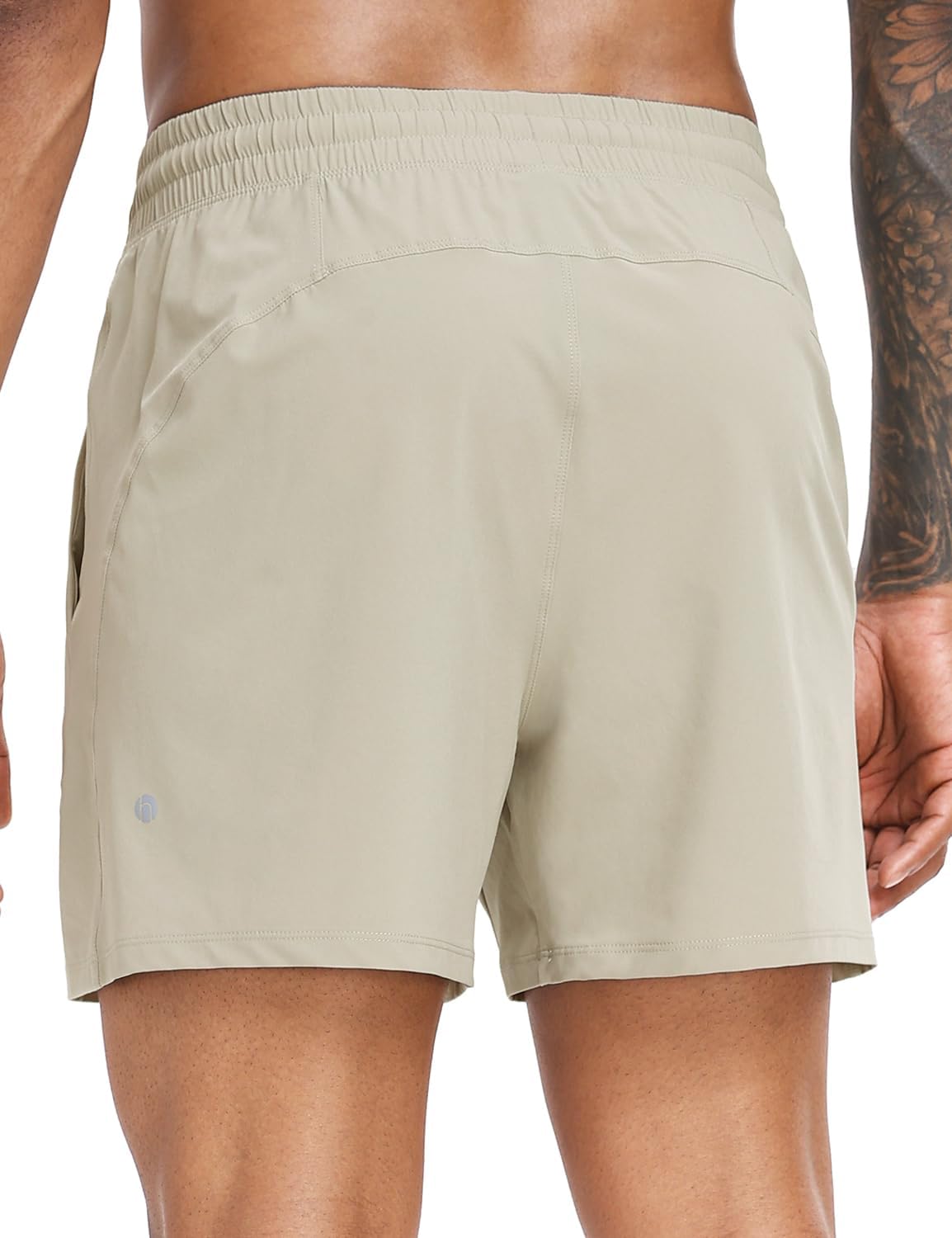 HeyNuts Infinite Men's Linerless Shorts 5", Athletic Running Workout Sports Quick Dry Lightweight with Pockets - Image 3